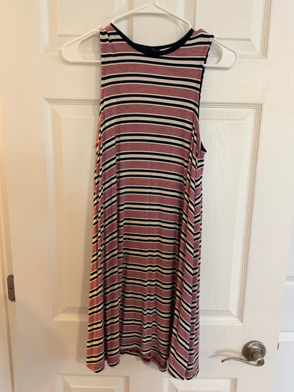 American Eagle Outfitters Striped Midi Dress Red White Navy Size XS